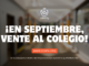 En septiembre, vente al Colegio