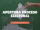 Apertura del proceso electoral de COIIPA